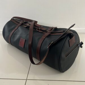 WoolfBlades Handmade Vintage Leather Black Bag