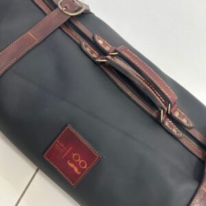 WoolfBlades Handmade Vintage Leather Black Bag - Image 4